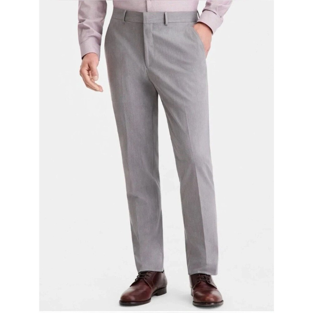 Kenneth Cole Reaction Techni-Cole Suit Pants 42"x35" Gray Retail $135